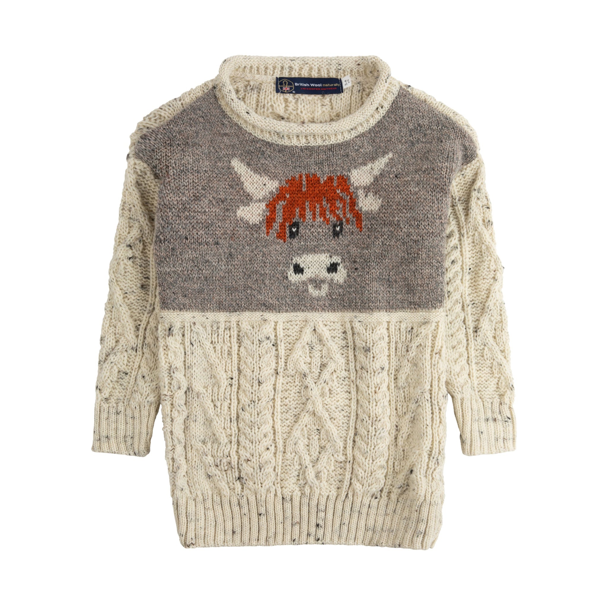 Children's Highland Cow, 100% British Wool