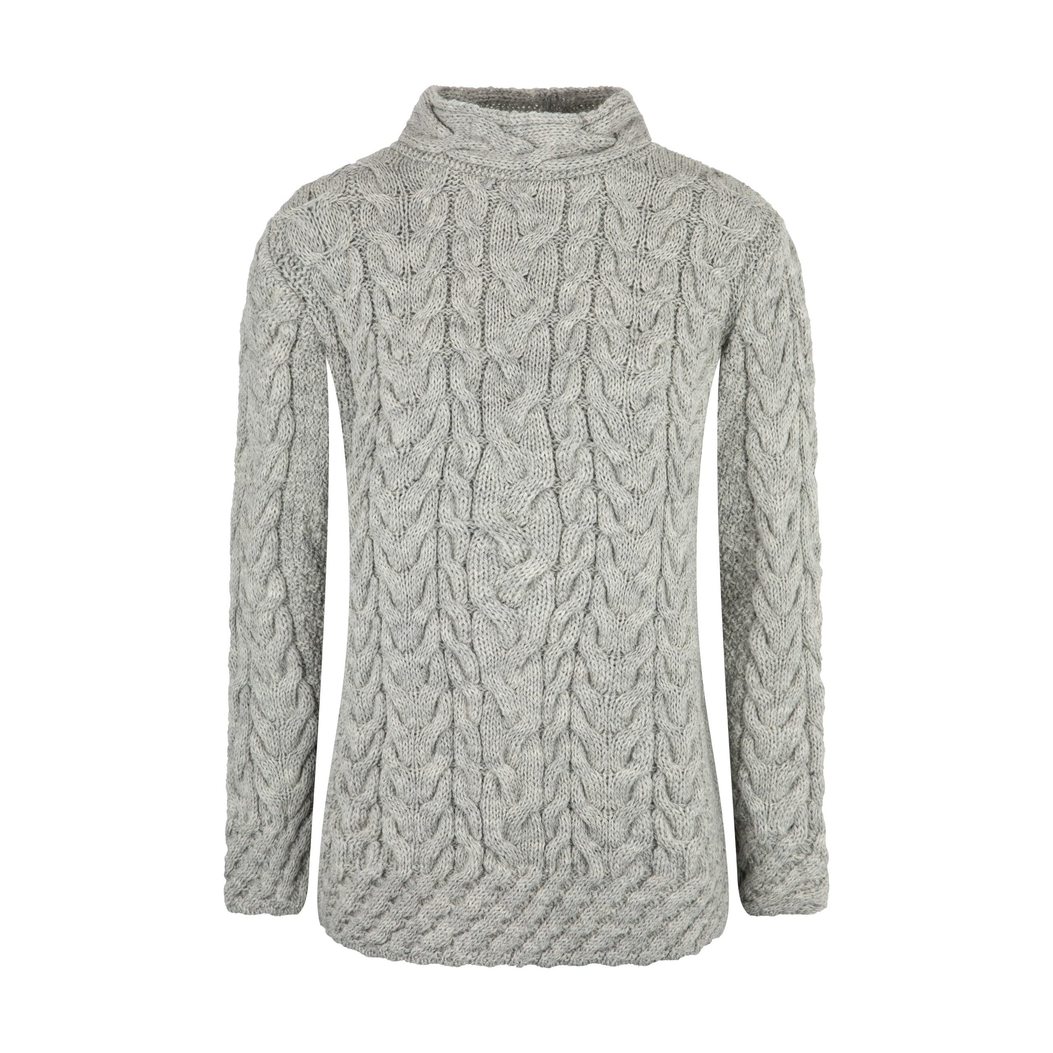 Tunic Cable Sweater, 100% British Wool.