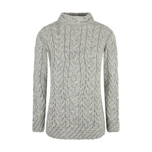 Tunic Cable Sweater, 100% British Wool.