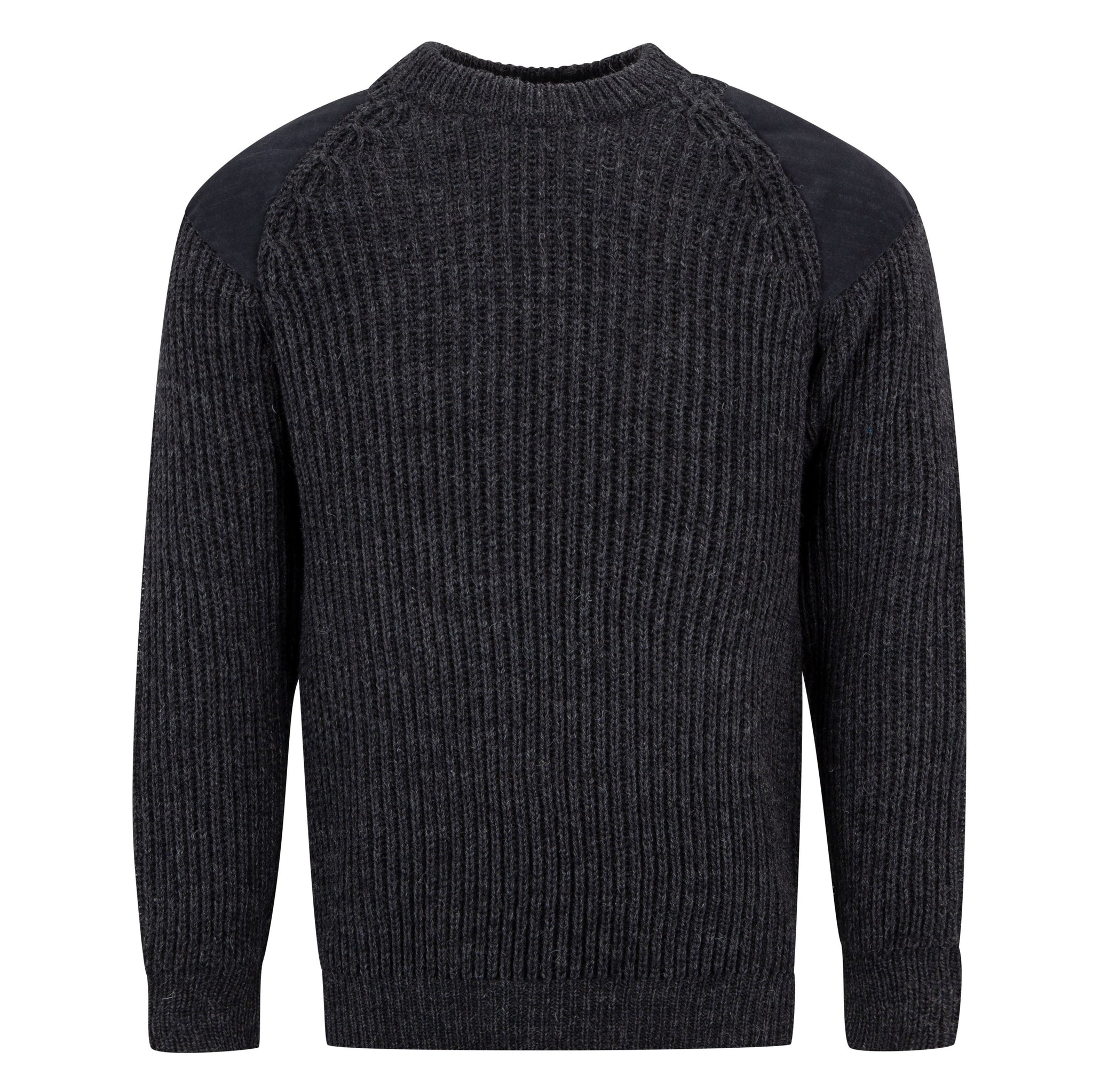 Countryman patch Crew Neck Jumper, 100% British wool.