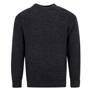 Countryman patch Crew Neck Jumper, 100% British wool.