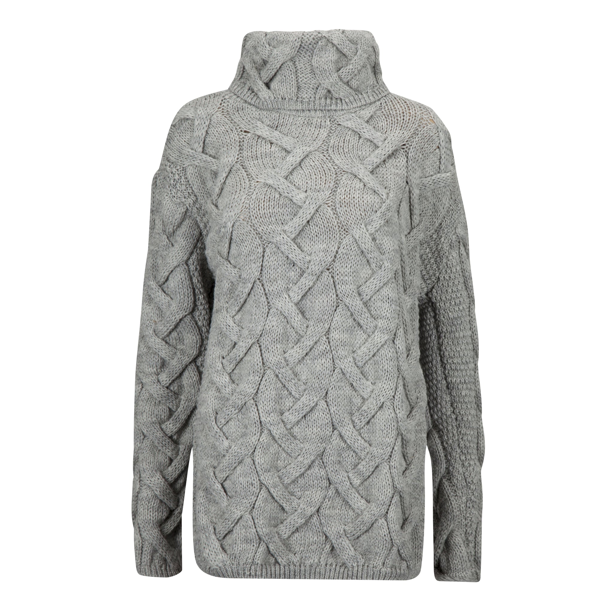 Cable Cowl Neck, 100% British Wool