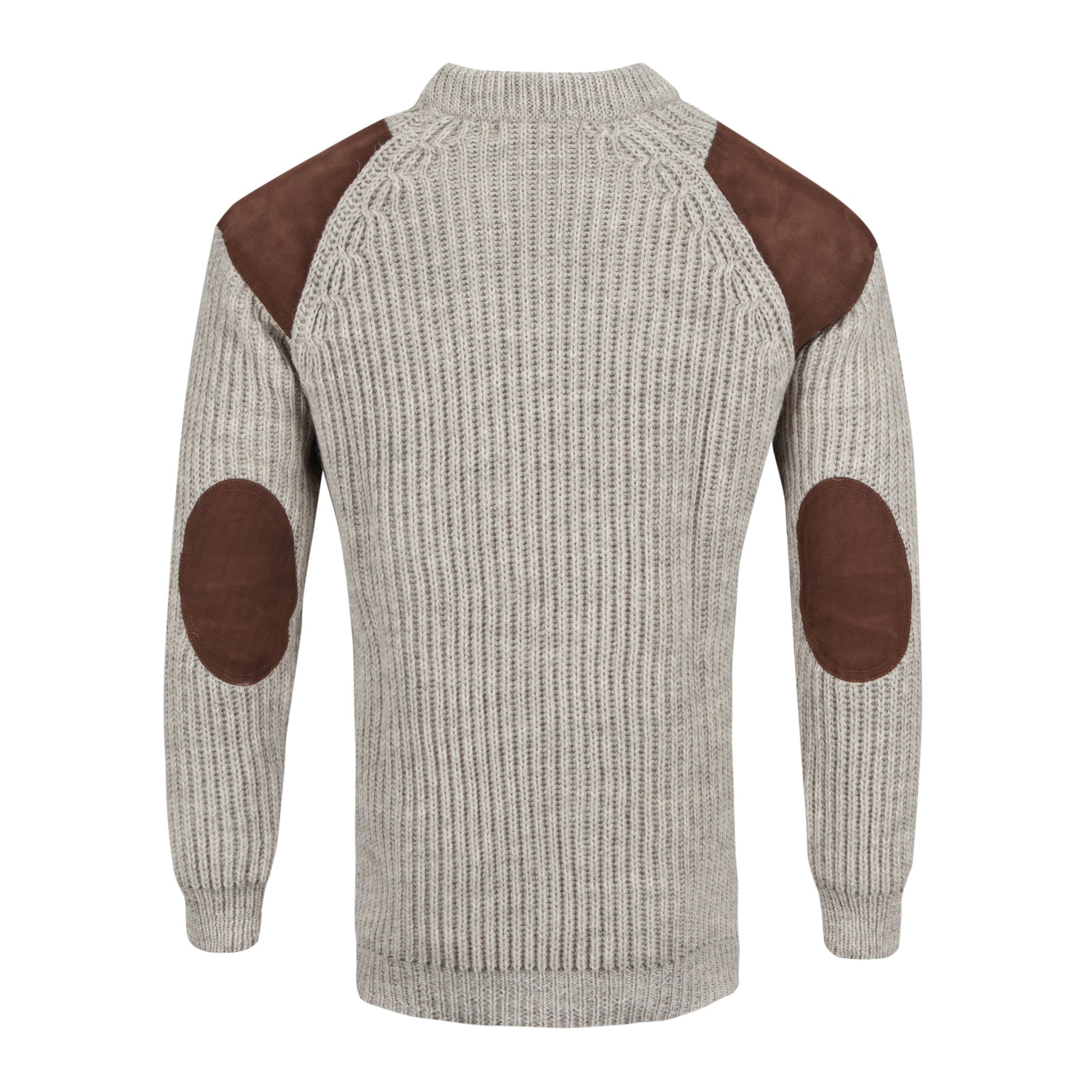 Countryman patch Crew Neck Jumper, 100% British wool.