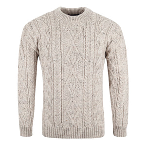 Traditional Aran Jumper, 100% British Wool