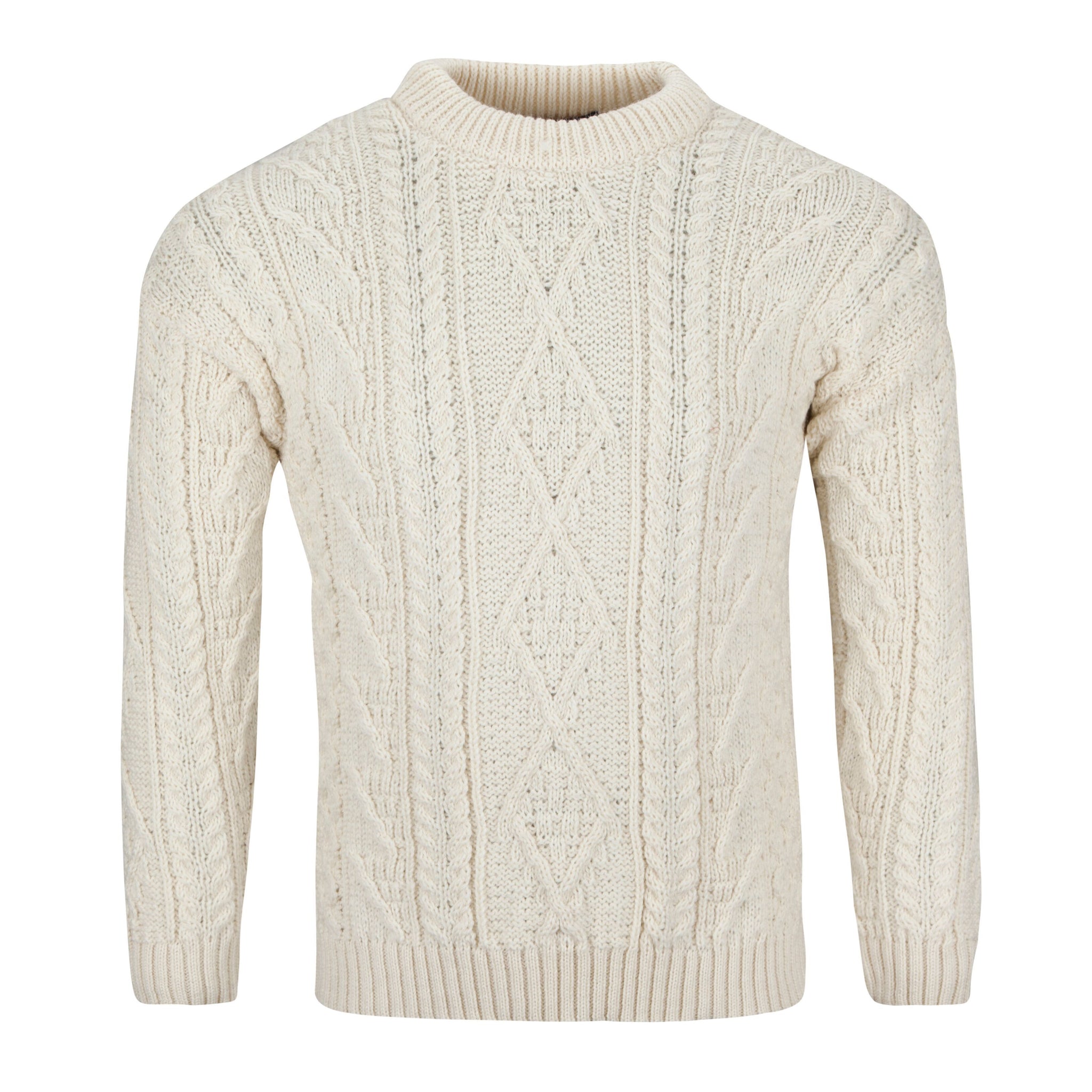 Traditional Aran Jumper, 100% British Wool