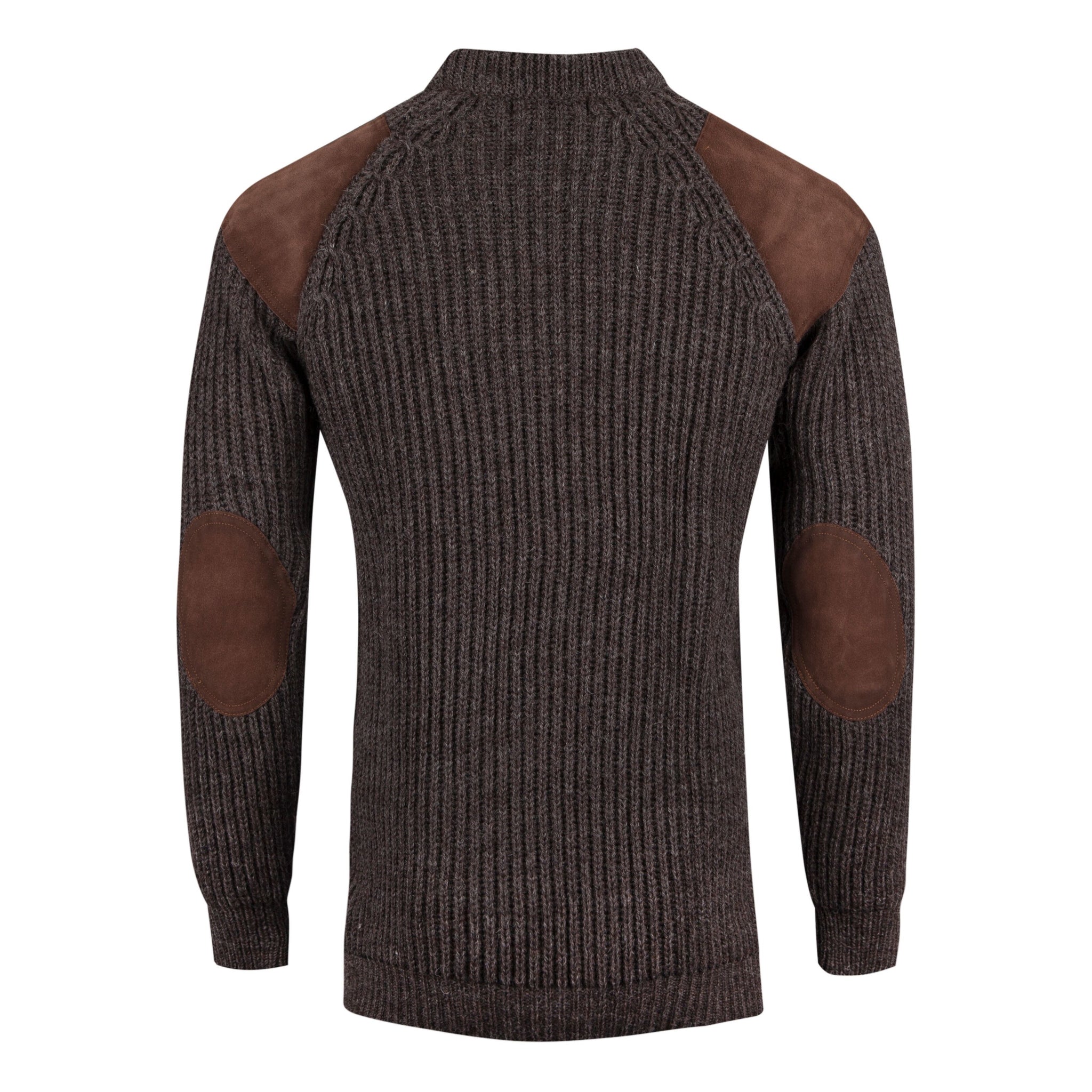 Countryman patch Crew Neck Jumper, 100% British wool.