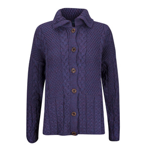 Aran Cardigan, 100% British Wool