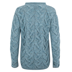 Tunic Cable Sweater, 100% British Wool.