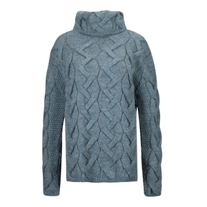 Cable Cowl Neck, 100% British Wool